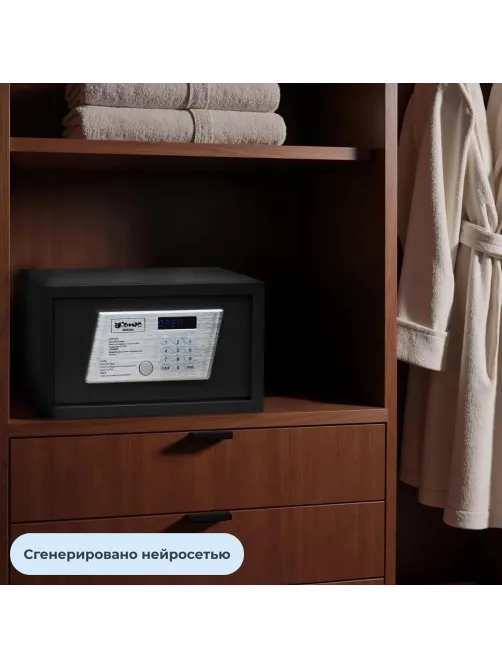 Сейф мебельный гостиничный Комус Мебель 350ммx200ммx200мм электрон.замок