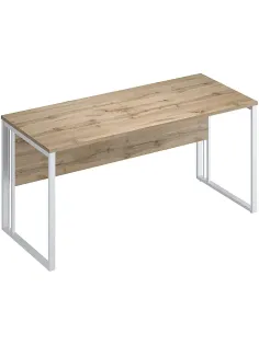 Стол Комус Мебель К-Loft 241S016 1580х670х752 дуб натур/белый