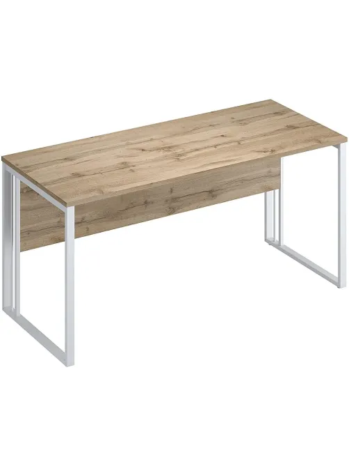 Стол Комус Мебель К-Loft 241S016 1580х670х752 дуб натур/белый