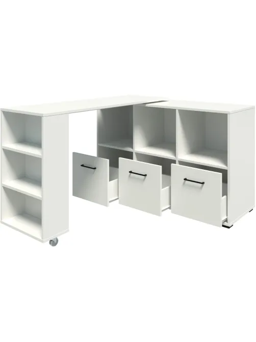 Стол компьютерный IN Homeoffice трасформер 1369x420x758 Белый