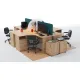 Стол эргономичный Easy LT Оптима левый 1350х880/590х740 Дуб крафт золотой