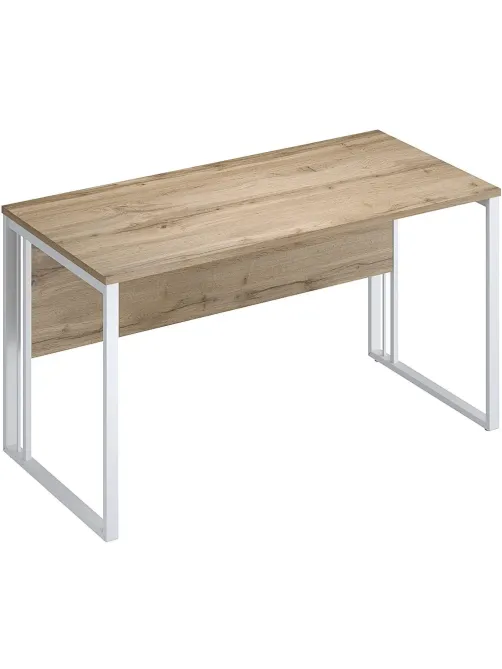 Стол Комус Мебель К-Loft 241S015 1380х670х752 дуб натур/белый