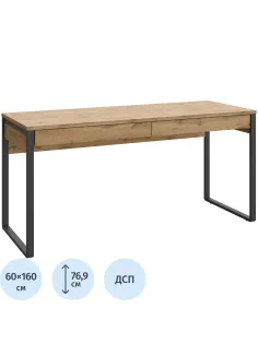 Стол компьютерный IN_Homeoffice НК 1600x600x769 Дуб натуральный