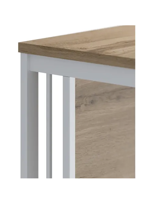 Стол Комус Мебель К-Loft 241S014 1180х670х752 дуб натур/белый