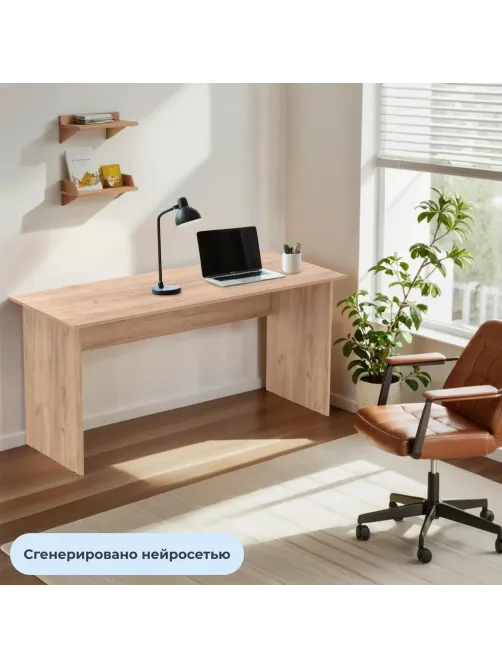 Стол письменный Easy LT Оптима 1550х590х740 Дуб крафт золотой