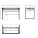 Стол компьютерный IN_Homeoffice НК 1200x600x769 Белый