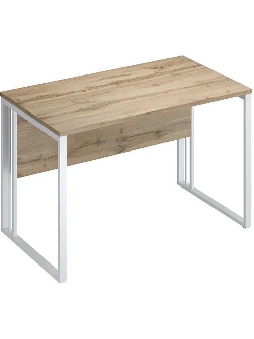 Стол Комус Мебель К-Loft 241S014 1180х670х752 дуб натур/белый