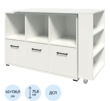 Стол компьютерный IN Homeoffice трасформер 1369x420x758 Белый