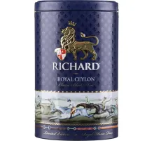 Чай Richard Royal Ceylon черный листовой, ж/б, 80г