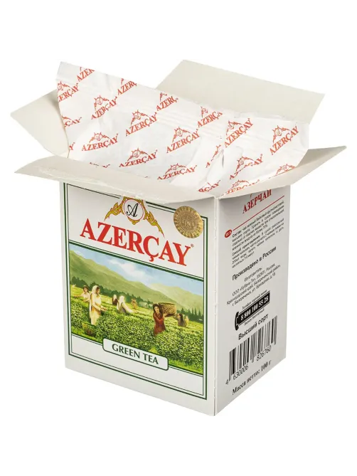 Чай Азерчай чай зеленый листовой, 100 г 266720
