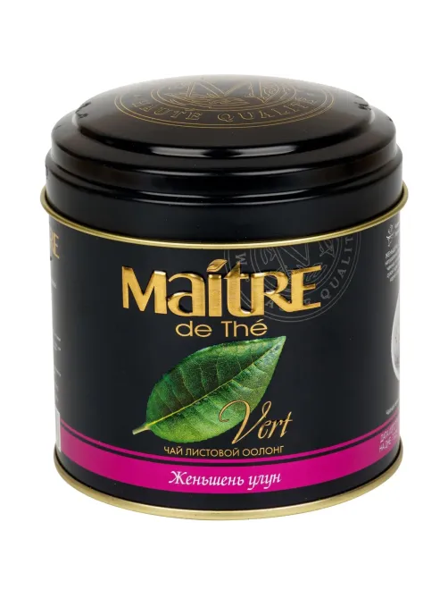 Чай Maitre зеленый Женьшень улун ж/б, 150г