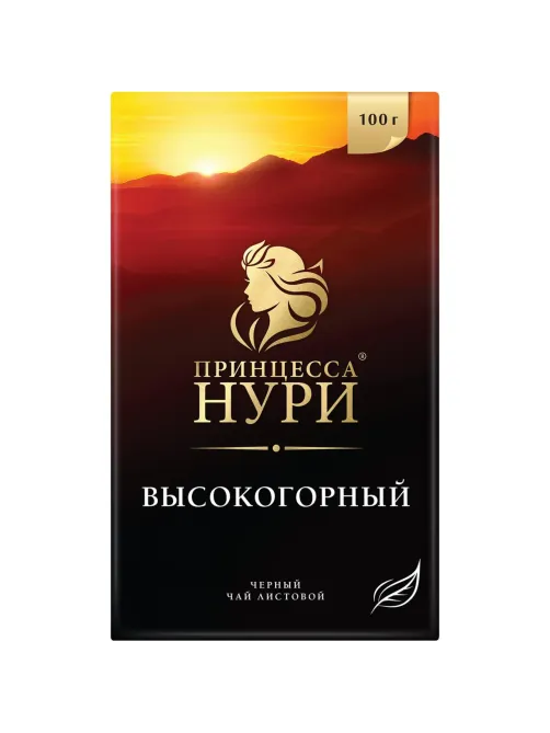 Чай черный Принцесса НУРИ Высокогорный листовой 100г