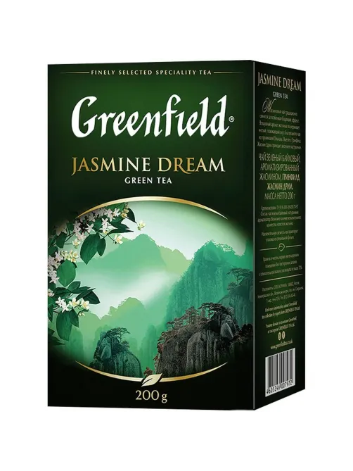 Чай зеленый листовой Greenfield Jasmine Dream, 200гр