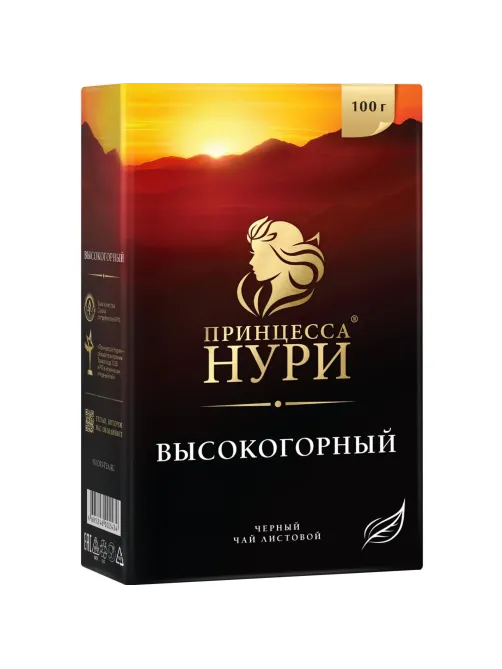 Чай черный Принцесса НУРИ Высокогорный листовой 100г