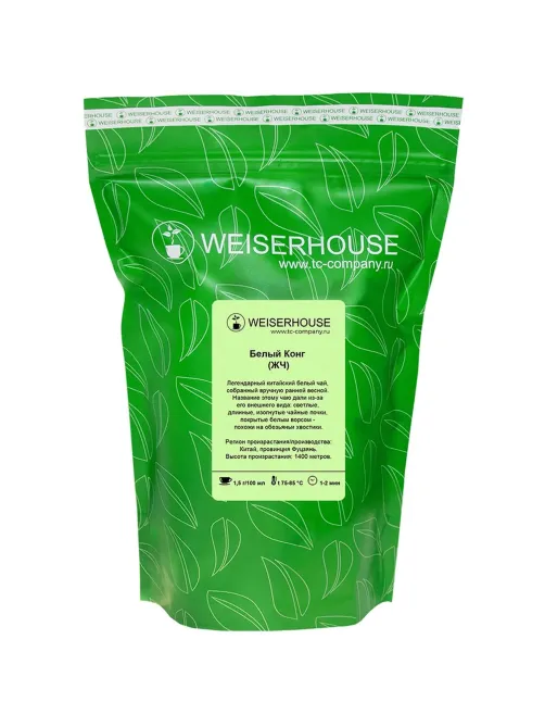 Чай Weiserhouse Белый Конг, лист, зел, 100г