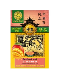 Чай Shennun зеленый с манго листовой, 100г В13034