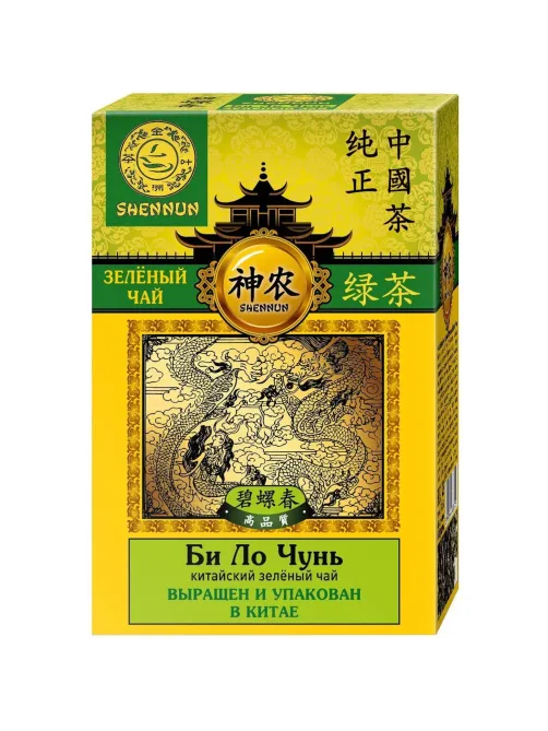 Чай Shennun Билочунь зеленый, спираль, 100 г. 13065