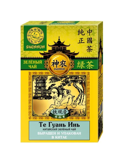Чай Shennun Те Гуань Инь зеленый, листовой, 100 г. 13063