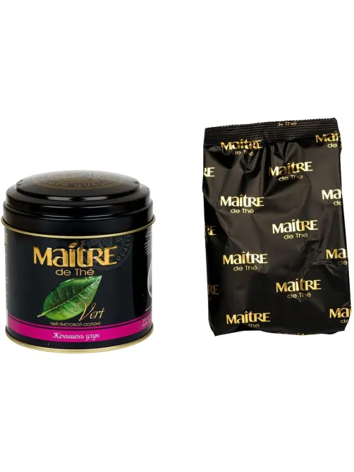 Чай Maitre зеленый Женьшень улун ж/б, 150г