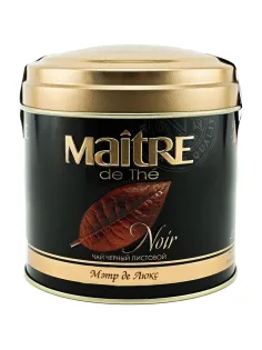 Чай Maitre Де Люкс черный 100г ж/б