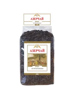Чай Азерчай БУКЕТ черный крупнолистовой прозрачная упаковка, 400г 413002
