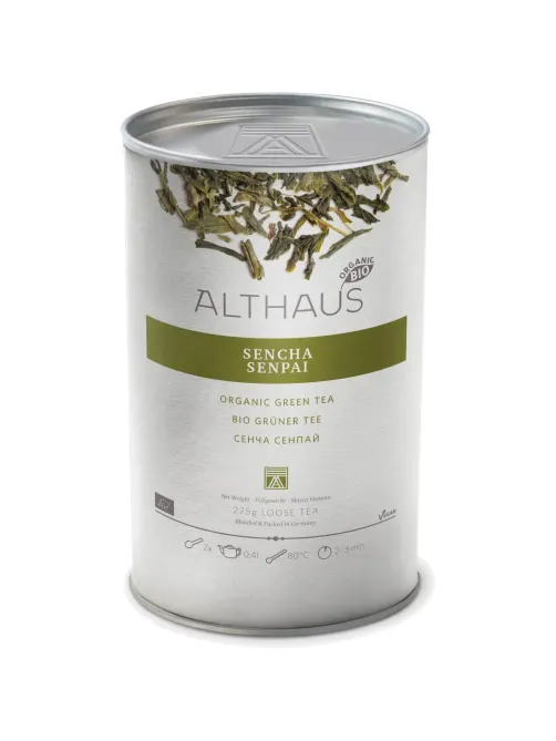 Чай зеленый листовой Althaus BIO Sencha Senpai, 225г