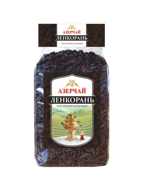 Чай Азерчай Ленкорань черный крупнолистовой прозрачная упаковка, 1кг 414271