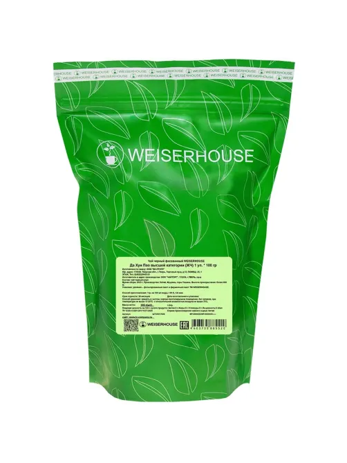 Чай Weiserhouse Да Хун Пао высшей категории, лист, черн, 100г