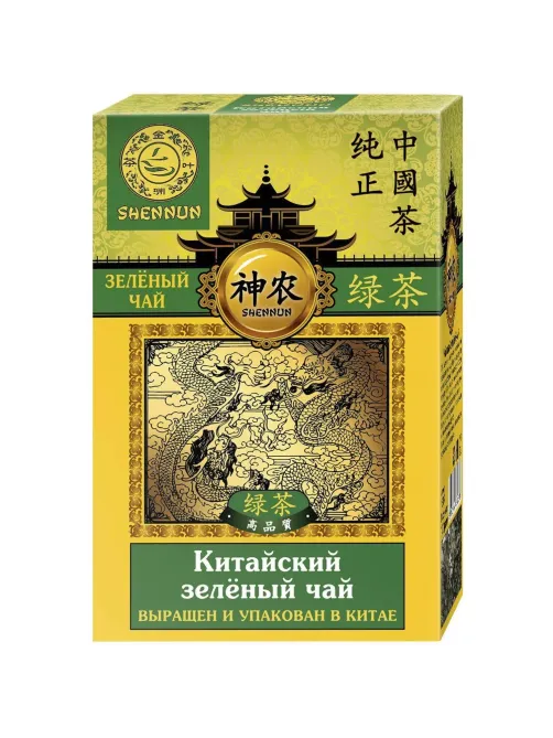 Чай Shennun зеленый, прямой, 100 г. 13064