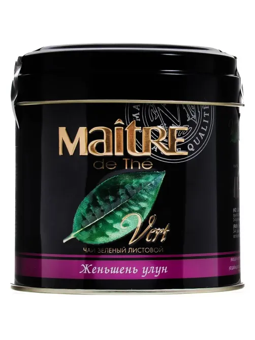 Чай Maitre зеленый Женьшень улун ж/б, 150г