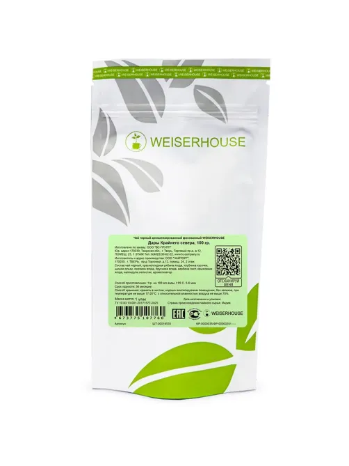 Чай черный Weiserhouse Дары Крайнего севера, 100г