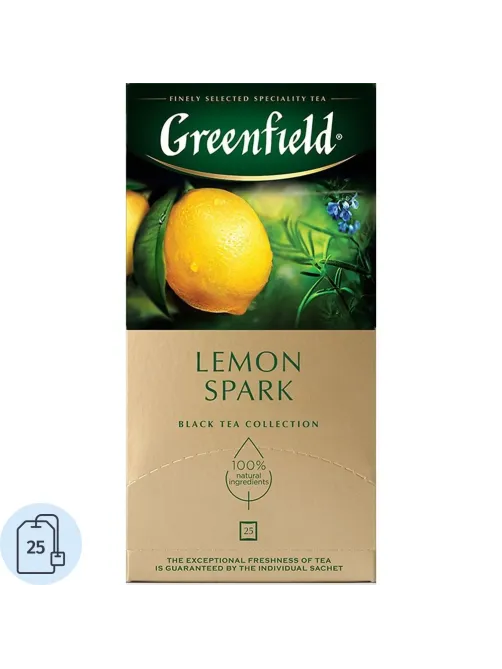 Чай Greenfield Lemon Spark черный фольгир.25пак/уп 0711-10