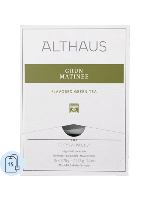 Чай Althaus Grun Matinee Pyra-Pack 15пак х 2,75г TALTHL-L00146
