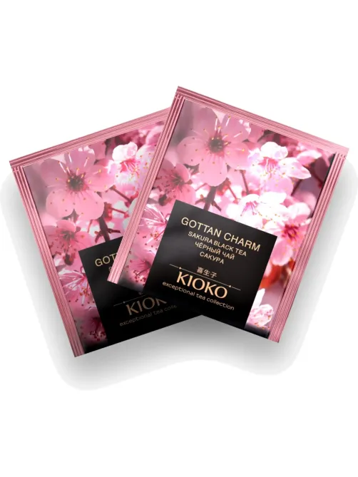 Чай KIOKO GOTTAN CHARM черный с ароматом японской сакуры, 25шт/уп