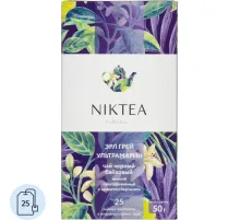 Чай NIKTEA черн эрл грей ультрамарин, 25 пакx2гр/уп