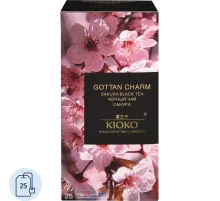 Чай KIOKO GOTTAN CHARM черный с ароматом японской сакуры, 25шт/уп