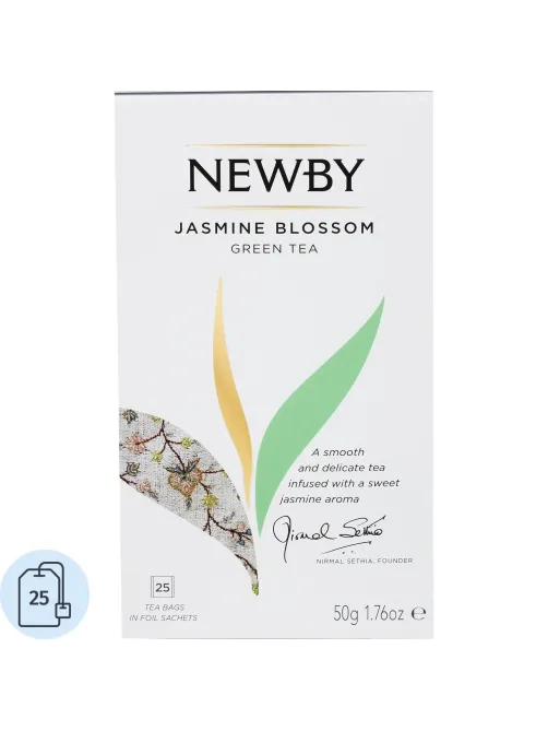 Чай Newby Цветок Жасмина зеленый с жасмином 25 пакетиков