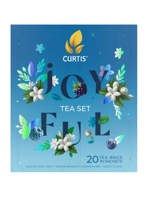 Чай Curtis Joyful Tea Set ассорти 4 вкуса 20 сашет