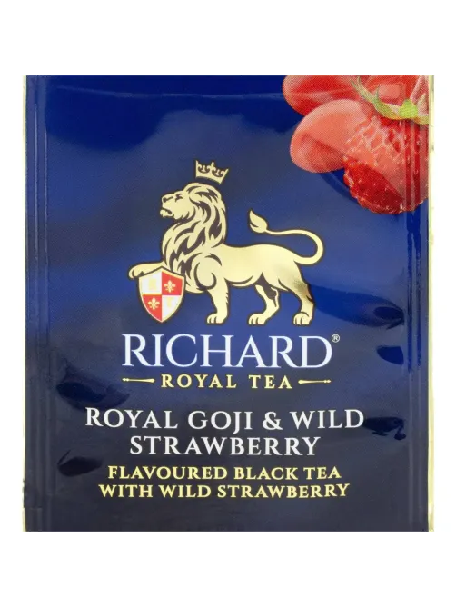 Чай Richard Royal Goji&Wild Strawberry черн аром 1,7гx200саш/уп гофрокороб