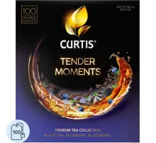 Чай Curtis Tender Moments черн со вкус черники, ежев. и мяты,1,5гх100сашет
