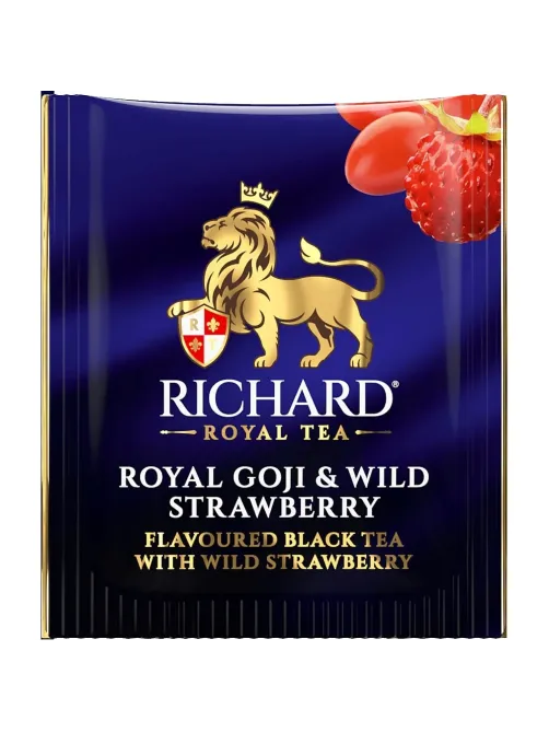 Чай Richard Royal Goji & Wild Strawberry, черный, 100сашетx1,7г