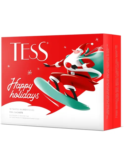 Чай Tess Happy Holidays эксклюзив коллек ассорт,48пак(1499-10/2008-10) (НГ)