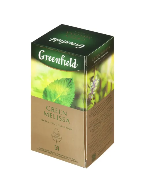 Чай Greenfield Green Melissa зеленый фольгир.25пак/уп 0435-10