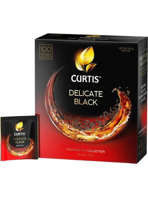 Чай Curtis Delicate Black черный, мелкий лист, 100 сашет