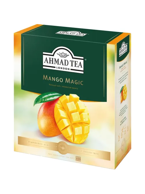 Чай Ahmad Tea Чай Магия Манго, черный, пакетики в конвертах, 100х1,5г/уп