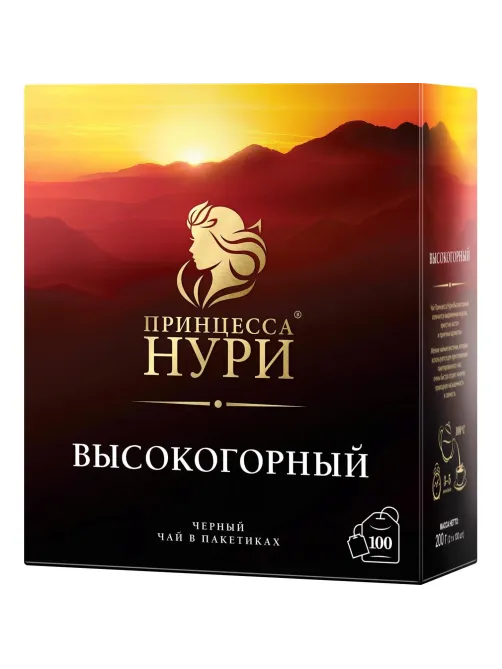 Чай Принцесса Нури Высокогорный черный 100пак/уп