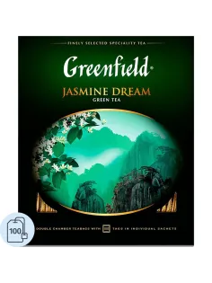 Чай Greenfield Jasmin Dream зеленый,100пак/уп 0586-09