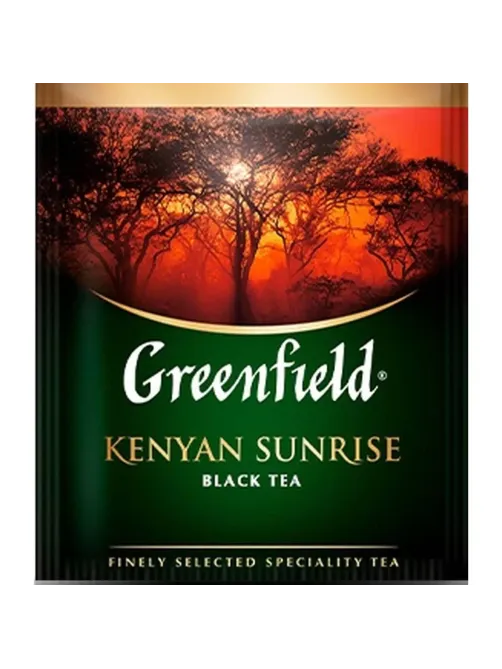 Чай Greenfield Kenyan Sunrise черн.фольгир. 100 пак/уп 0600-09