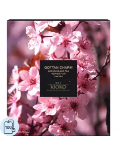 Чай Kioko Gottan Charm с ароматом японской сакуры, чёрный, 100пак