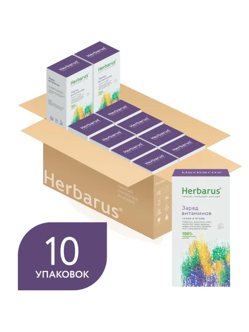 Чайный напиток напиток Herbarus, Заряд витаминов, 24пак